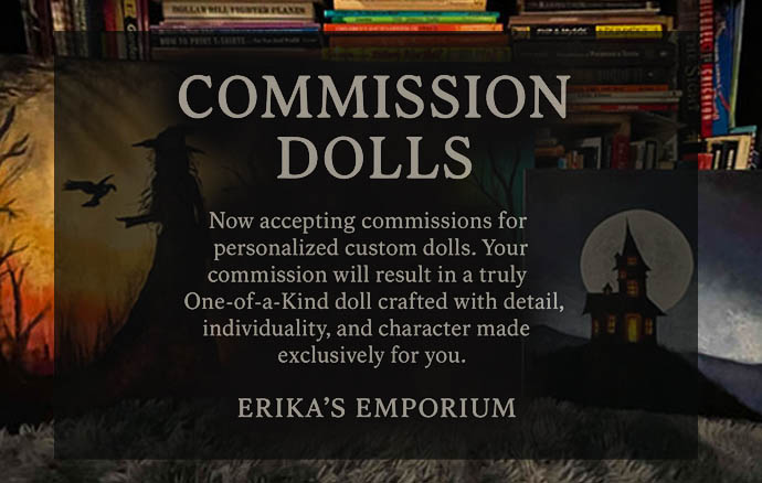 Unique OOAK Horror Movie Dolls Dark Art Goth