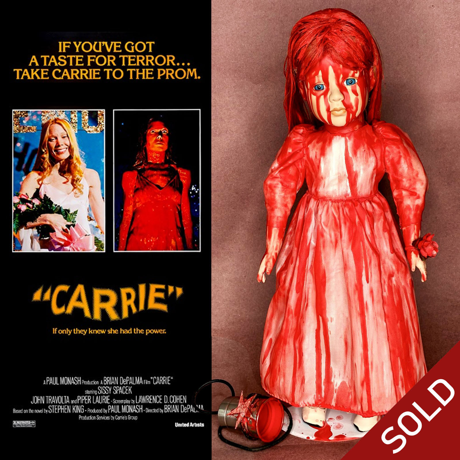 Carrie Stephen King Horror Movie Doll by Erika's Emporium