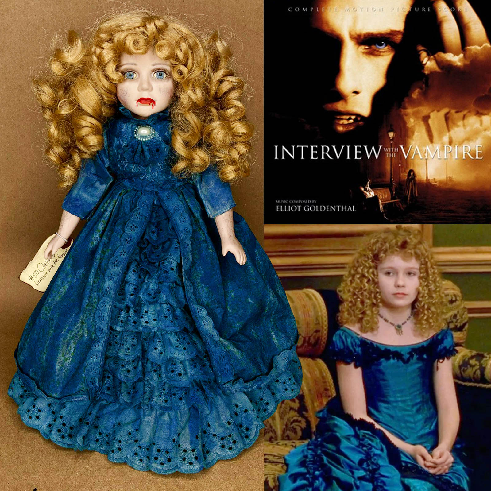 Claudia Interview with the Vampire Horror Movie Doll by Erika's Emporium