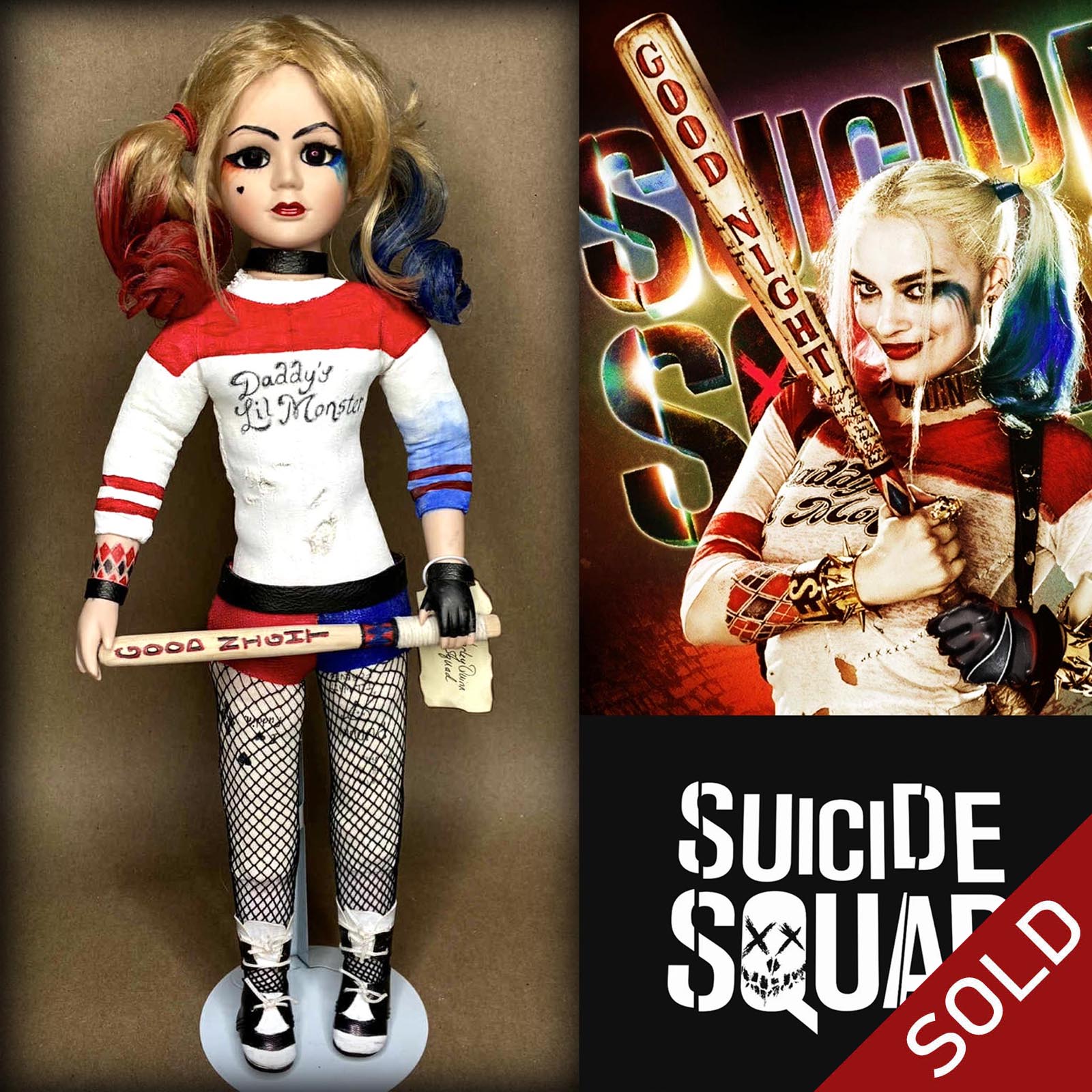 #52 Harley Quinn Suicide Squad Movie Character Doll by Erika's Emporium