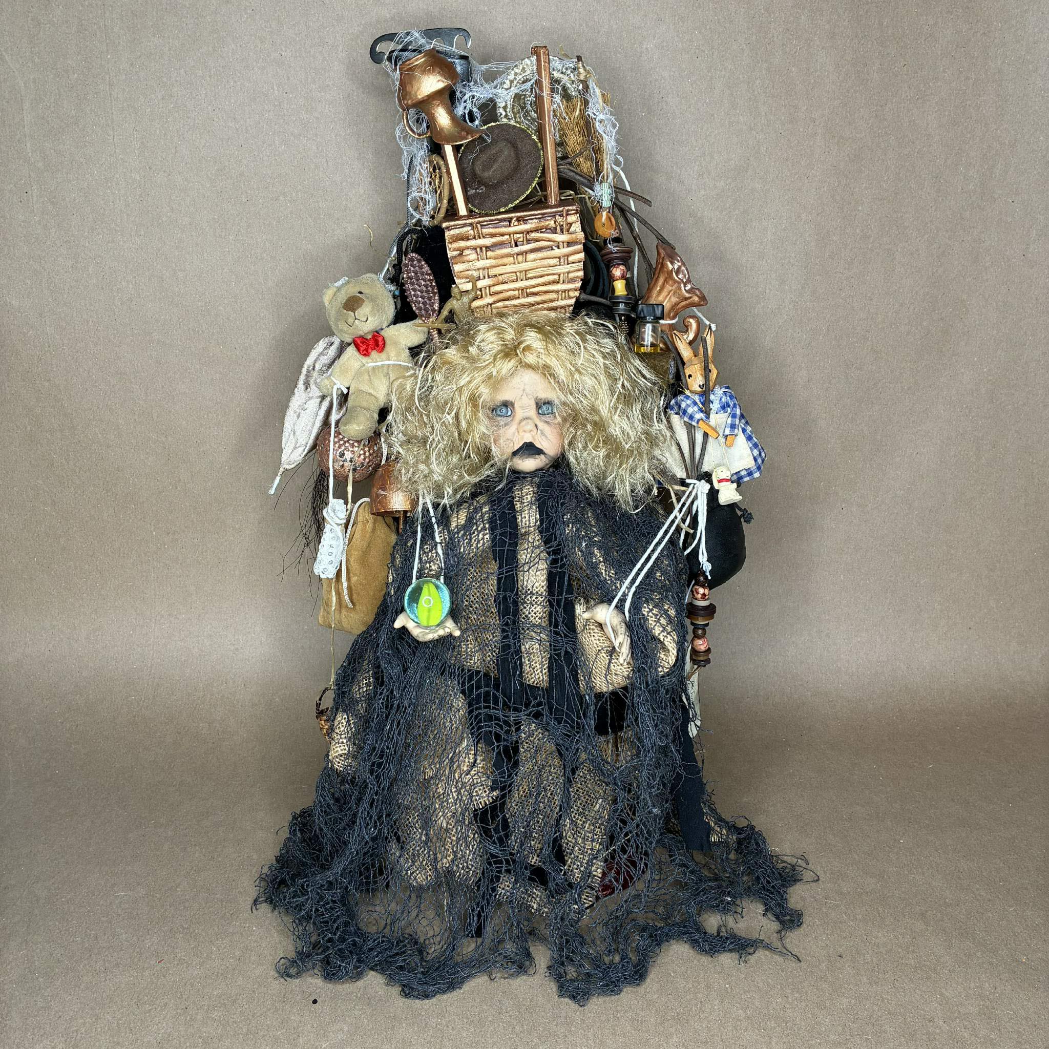Handmade Junk Lady movie character doll by Erika's Emporium