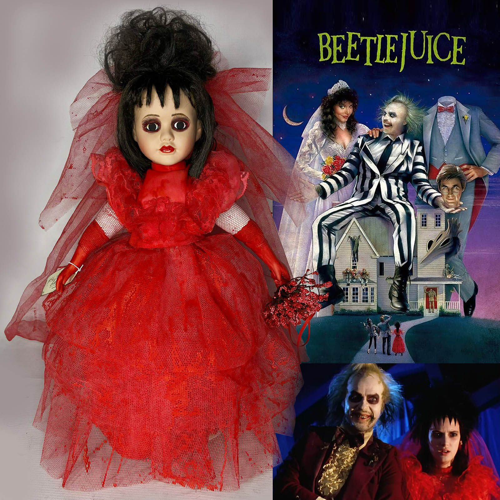 Lydia Deetz red wedding doll Erika’s Emporium
