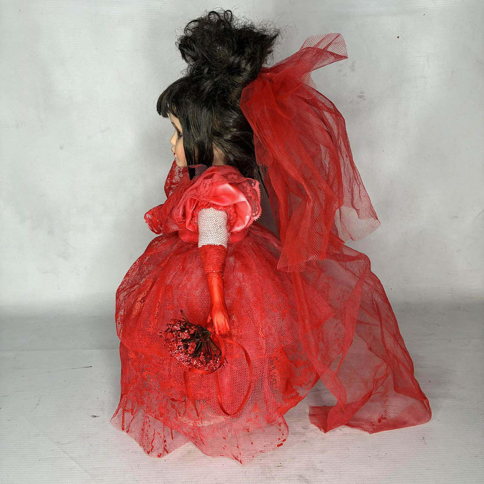 Handmade Lydia Deetz doll Erika’s Emporium