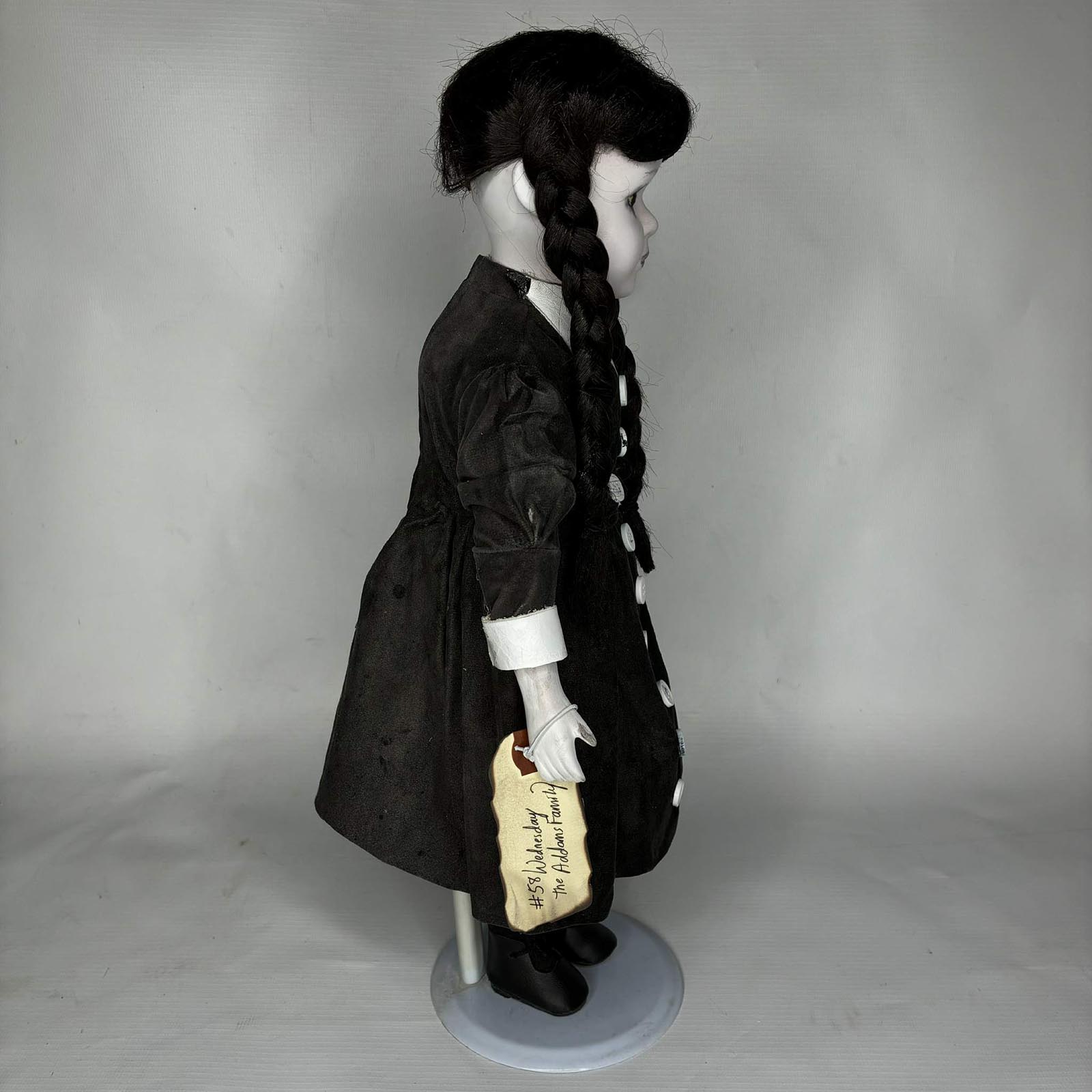 Gothic Wednesday Addams horror character doll collectible