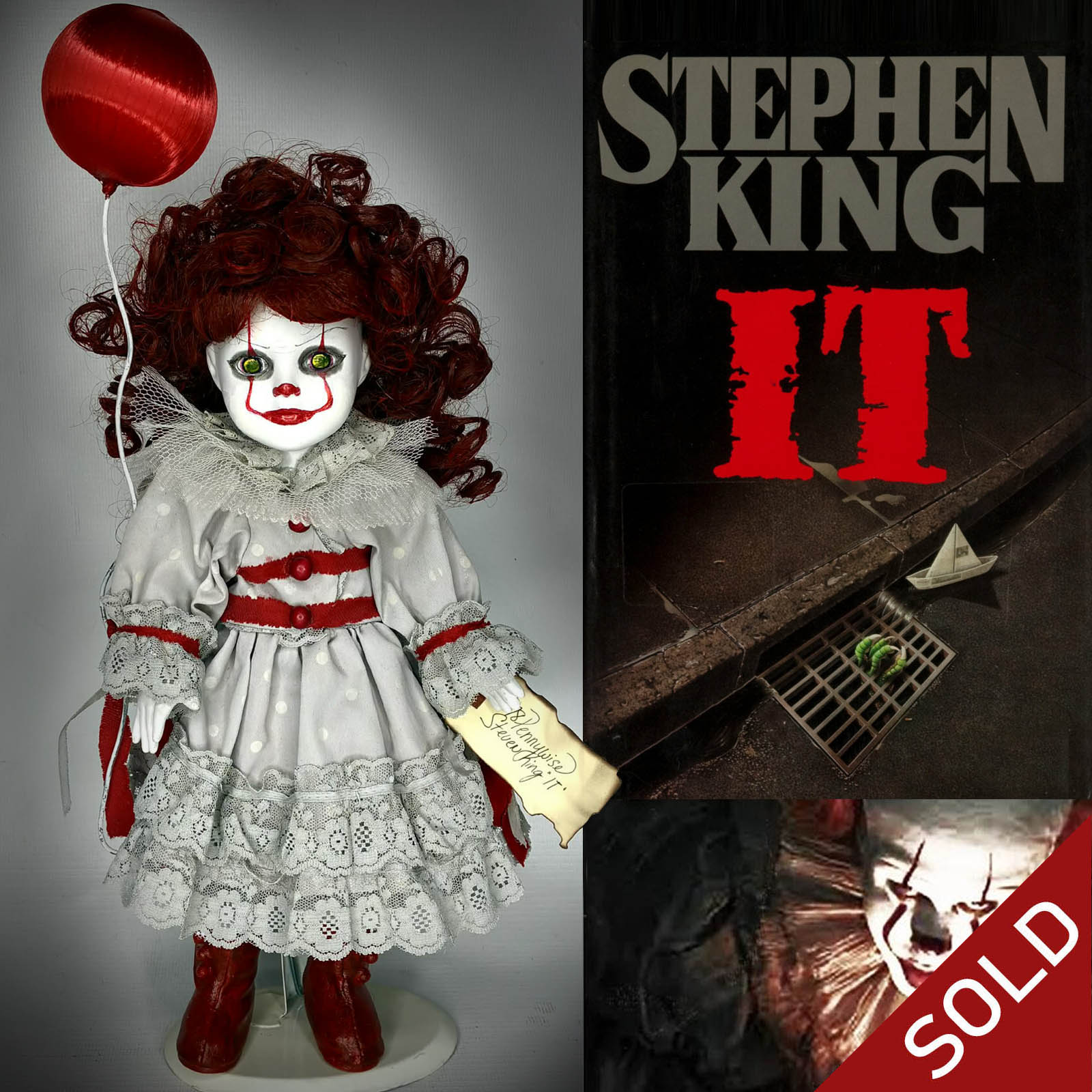 #78 Pennywise IT 13 inch Horror Movie Character by Erika's Emporium