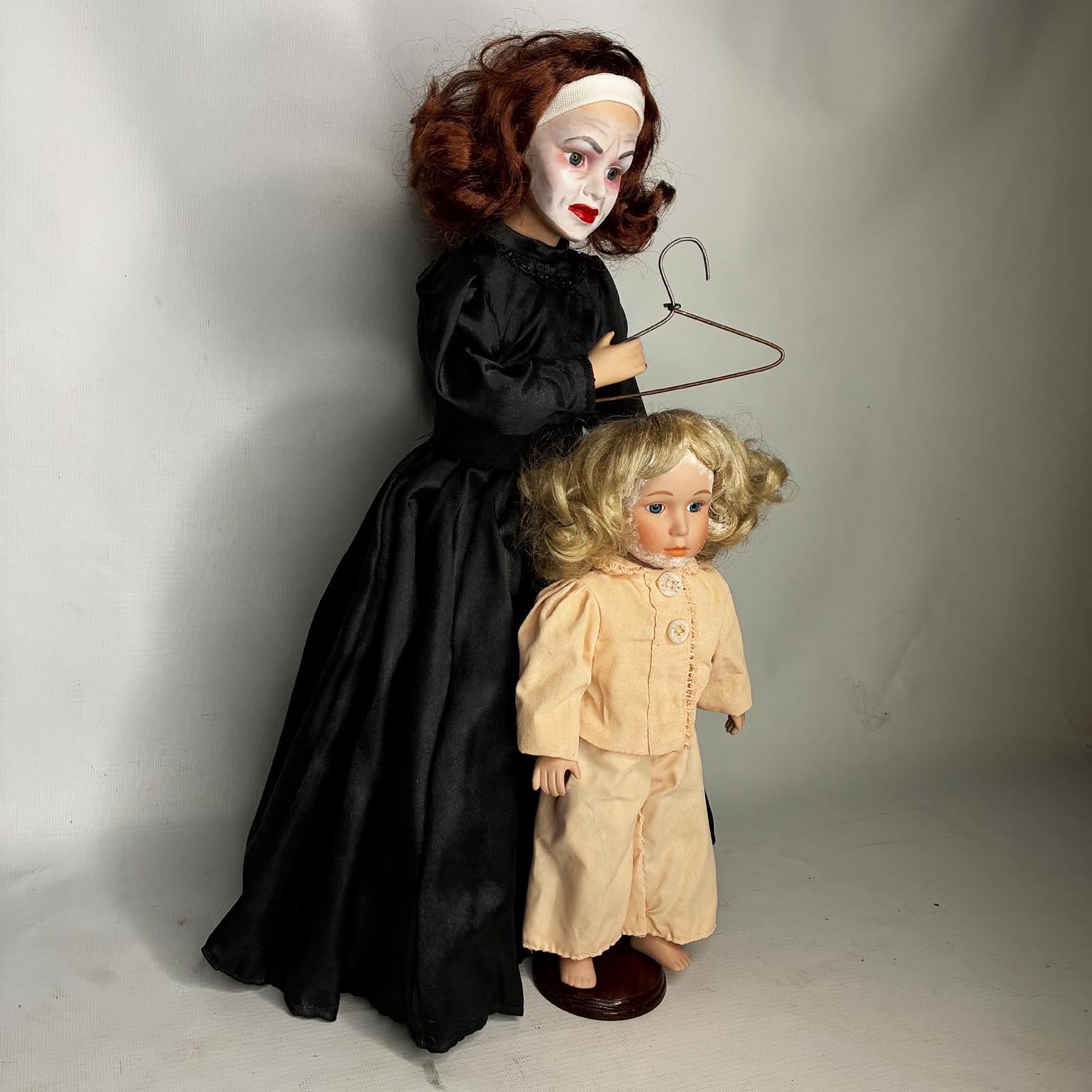 #88 Mommie Dearest Joan and Christina Custom Horror Dolls